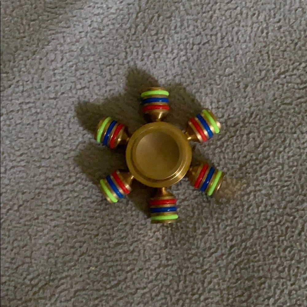 Golden fidget spinner